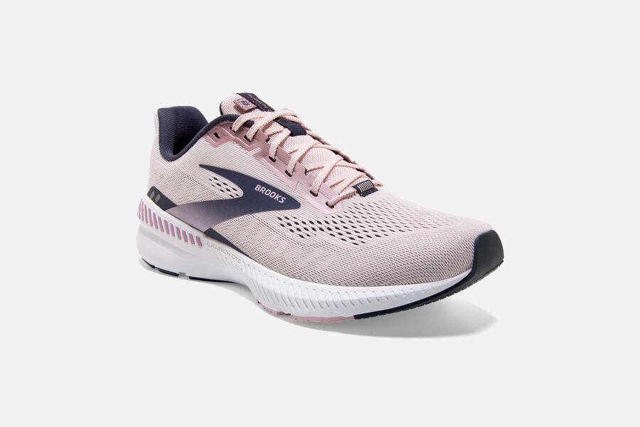 Brooks Launch Gts 8 Road Löparskor Dam - Rosa/Svarta - 0147-EGPJZ